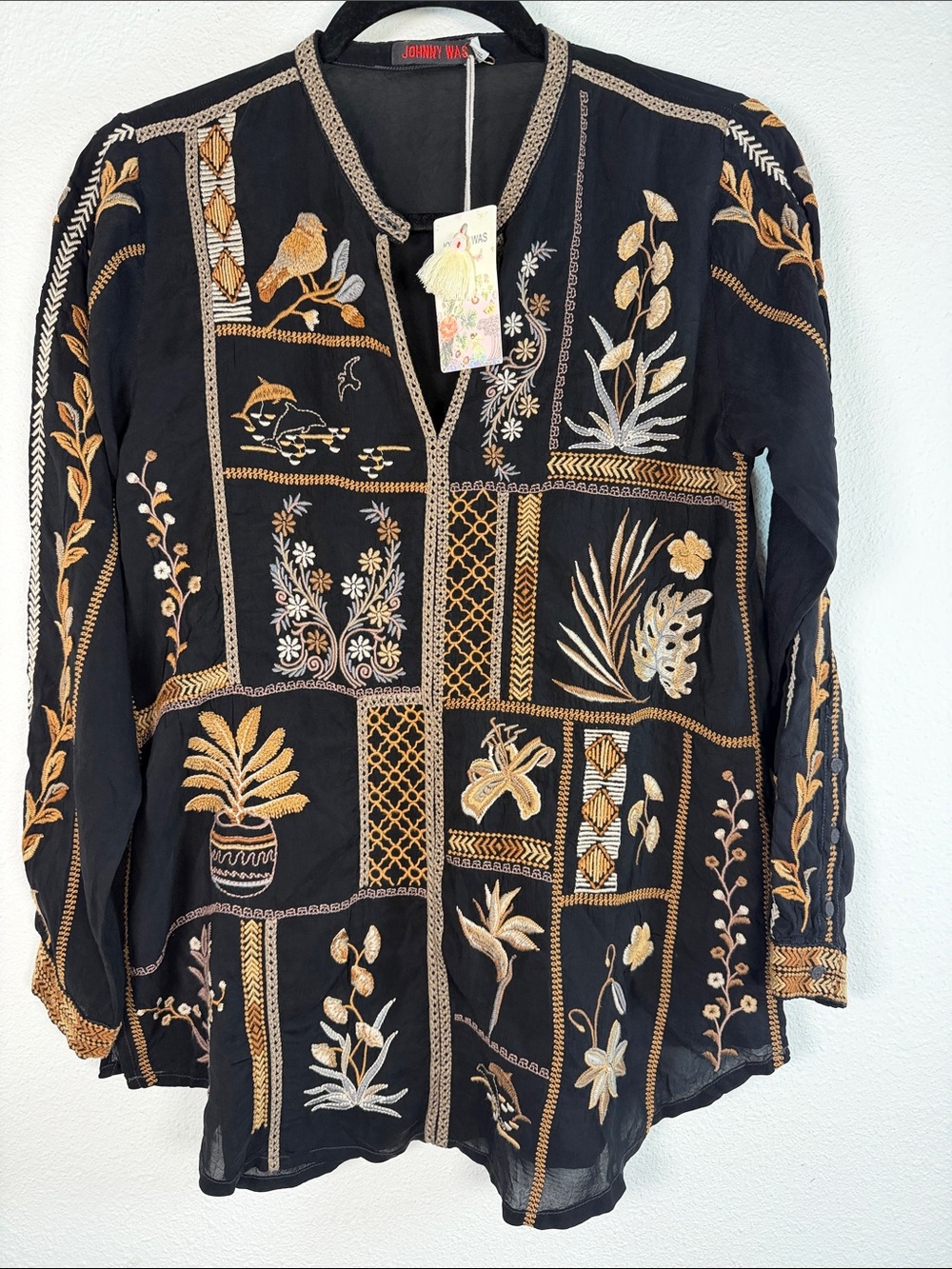 Johnny Was Leni Tunic Peasant Blouse XS NWT - Picture 2 of 10